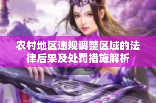农村地区违规调整区域的法律后果及处罚措施解析