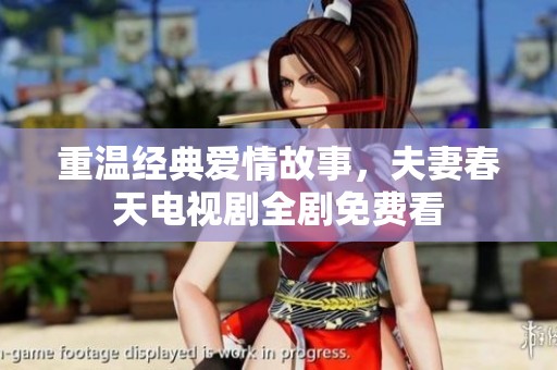 重温经典爱情故事，夫妻春天电视剧全剧免费看