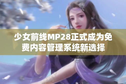 少女前线MP28正式成为免费内容管理系统新选择