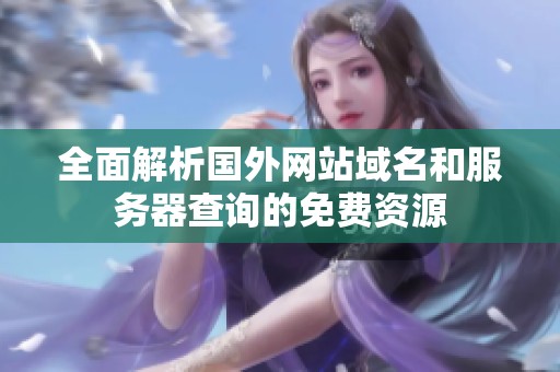 全面解析国外网站域名和服务器查询的免费资源