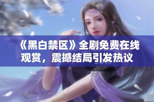 《黑白禁区》全剧免费在线观赏，震撼结局引发热议