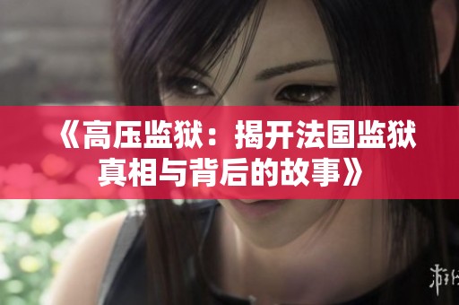 《高压监狱：揭开法国监狱真相与背后的故事》
