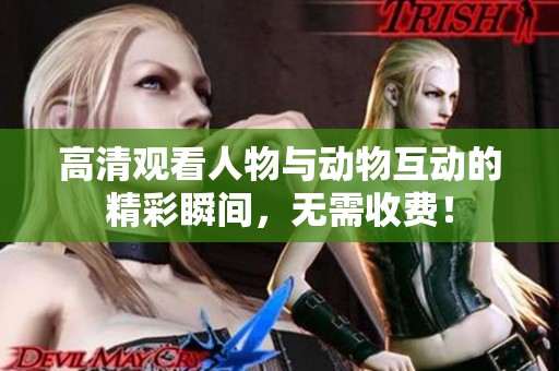 高清观看人物与动物互动的精彩瞬间，无需收费！