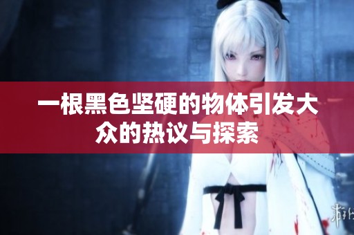 一根黑色坚硬的物体引发大众的热议与探索