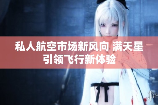 私人航空市场新风向 满天星引领飞行新体验