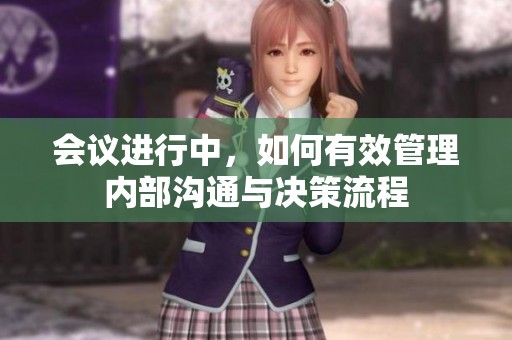 会议进行中，如何有效管理内部沟通与决策流程