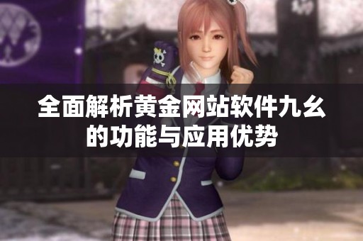 全面解析黄金网站软件九幺的功能与应用优势