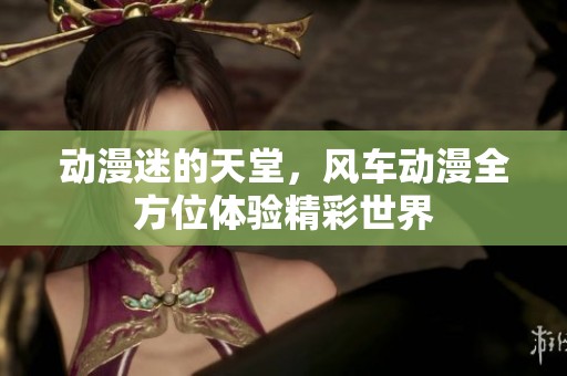 动漫迷的天堂，风车动漫全方位体验精彩世界