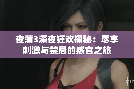 夜蒲3深夜狂欢探秘：尽享刺激与禁忌的感官之旅
