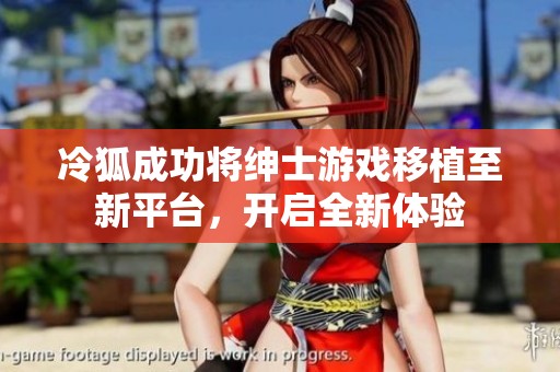 冷狐成功将绅士游戏移植至新平台，开启全新体验