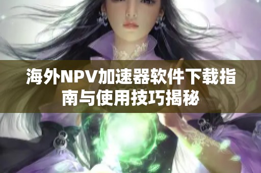 海外NPV加速器软件下载指南与使用技巧揭秘