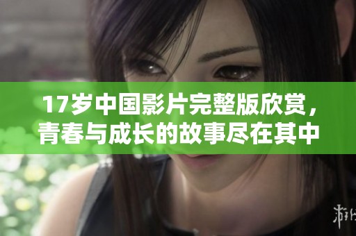 17岁中国影片完整版欣赏，青春与成长的故事尽在其中
