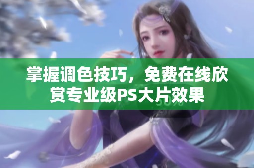 掌握调色技巧，免费在线欣赏专业级PS大片效果