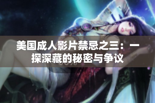 美国成人影片禁忌之三：一探深藏的秘密与争议