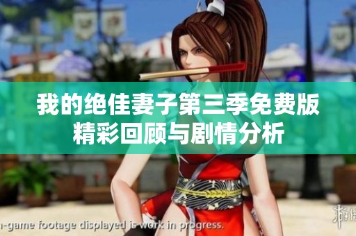 我的绝佳妻子第三季免费版精彩回顾与剧情分析