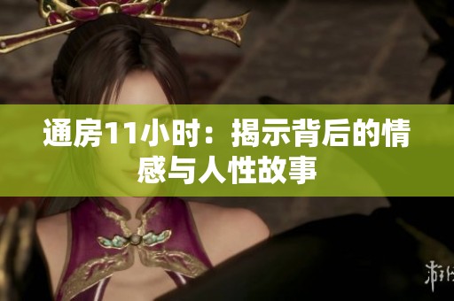 通房11小时：揭示背后的情感与人性故事