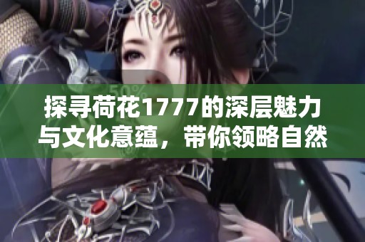 探寻荷花1777的深层魅力与文化意蕴，带你领略自然之美