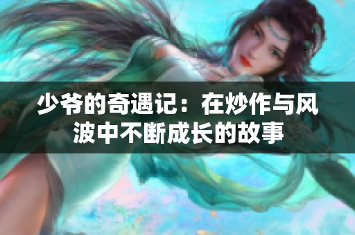 少爷的奇遇记：在炒作与风波中不断成长的故事