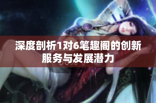 深度剖析1对6笔趣阁的创新服务与发展潜力