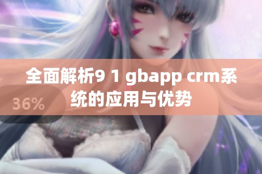 全面解析9 1 gbapp crm系统的应用与优势