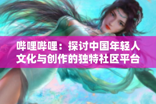 哔哩哔哩：探讨中国年轻人文化与创作的独特社区平台