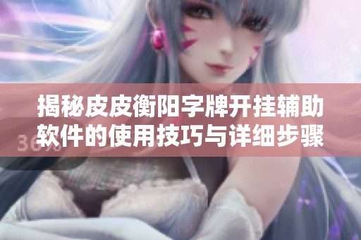 揭秘皮皮衡阳字牌开挂辅助软件的使用技巧与详细步骤