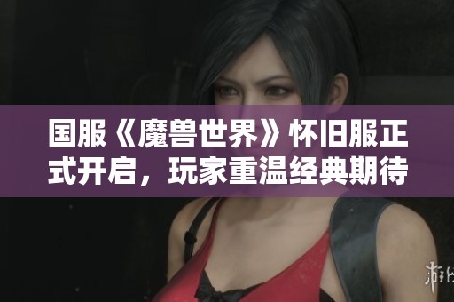 国服《魔兽世界》怀旧服正式开启，玩家重温经典期待盛典盛况