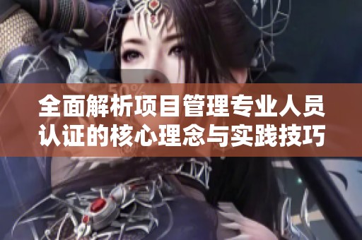 全面解析项目管理专业人员认证的核心理念与实践技巧