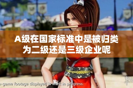 A级在国家标准中是被归类为二级还是三级企业呢