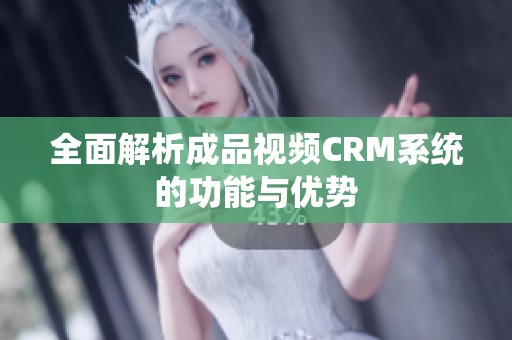 全面解析成品视频CRM系统的功能与优势