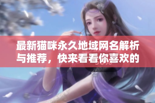 最新猫咪永久地域网名解析与推荐，快来看看你喜欢的吗