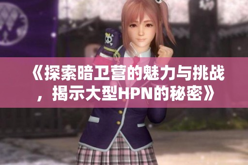 《探索暗卫营的魅力与挑战，揭示大型HPN的秘密》