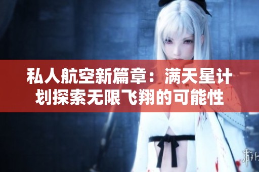 私人航空新篇章：满天星计划探索无限飞翔的可能性