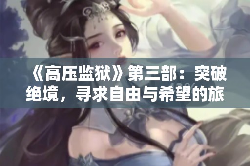 《高压监狱》第三部：突破绝境，寻求自由与希望的旅程