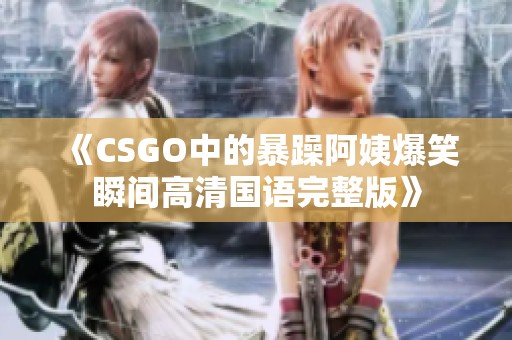 《CSGO中的暴躁阿姨爆笑瞬间高清国语完整版》