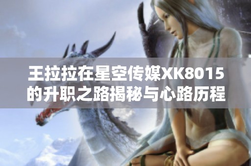 王拉拉在星空传媒XK8015的升职之路揭秘与心路历程