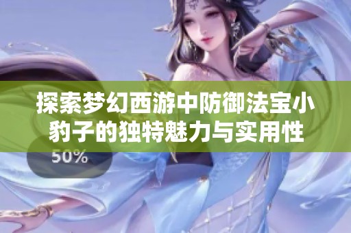 探索梦幻西游中防御法宝小豹子的独特魅力与实用性