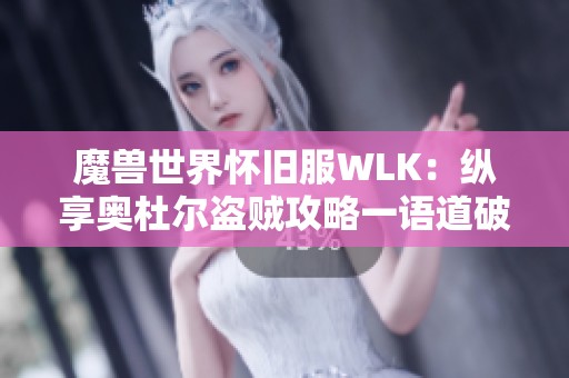 魔兽世界怀旧服WLK：纵享奥杜尔盗贼攻略一语道破游戏秘诀