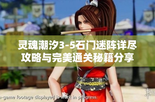 灵魂潮汐3-5石门迷阵详尽攻略与完美通关秘籍分享