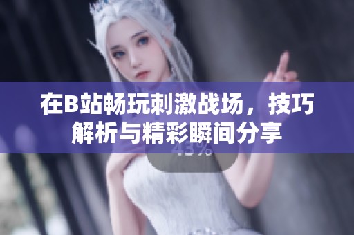 在B站畅玩刺激战场，技巧解析与精彩瞬间分享