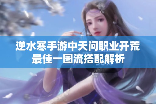 逆水寒手游中天问职业开荒最佳一图流搭配解析
