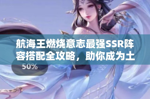 航海王燃烧意志最强SSR阵容搭配全攻略，助你成为土豪玩家