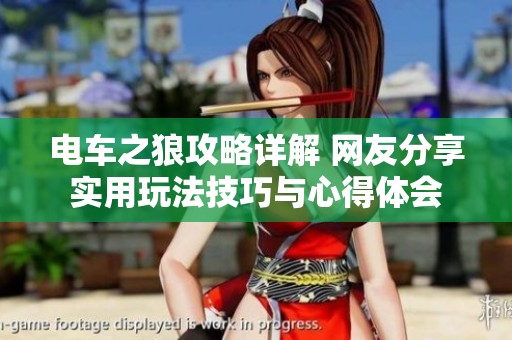 电车之狼攻略详解 网友分享实用玩法技巧与心得体会
