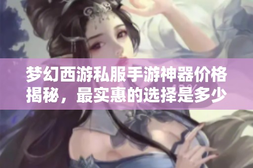 梦幻西游私服手游神器价格揭秘，最实惠的选择是多少呢