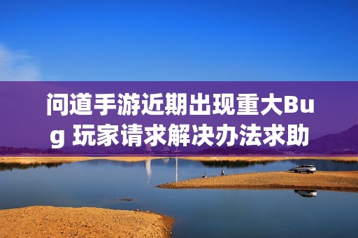 问道手游近期出现重大Bug 玩家请求解决办法求助