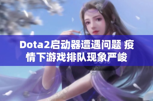 Dota2启动器遭遇问题 疫情下游戏排队现象严峻
