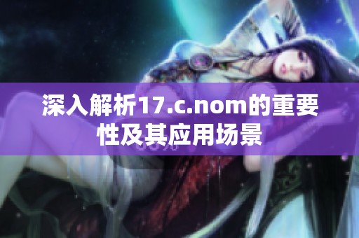 深入解析17.c.nom的重要性及其应用场景