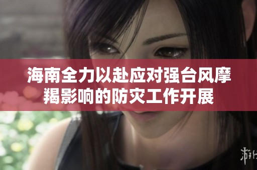 海南全力以赴应对强台风摩羯影响的防灾工作开展