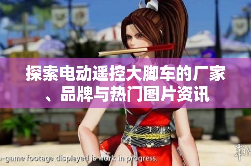 探索电动遥控大脚车的厂家、品牌与热门图片资讯