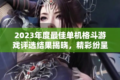 2023年度最佳单机格斗游戏评选结果揭晓，精彩纷呈
